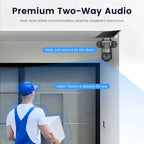 6K 15MP 4G SIM Solar Camera Outdoor 3 Lens 3 Screen Surveillance CCTV PTZ Human Detect Auto Tracking Solar Security Camera V380