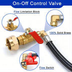 1pc,Propane Tank Refill Adapter Kit,3ft Hose With Safety Shutoff Valve,Easily Fill 1lb Bottles From 20lb,Kitchen Accessaries