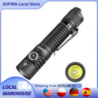 Sofirn SP31 V3.0 Tactica Flashlight with Dual Switch USB C 18650 Rechargeable Power Indicator 6000K Torch