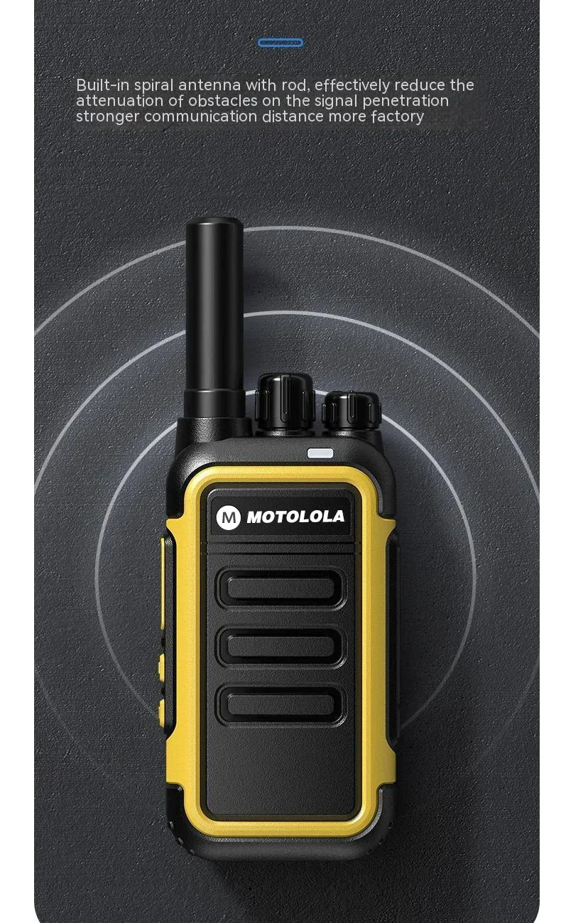 Motolola 2Pcs Mini Walkie Talkie Portable Two-Way Radio UHF Transceiver Set Walkie-talkies Radio Walkie Talkie Long Range COD