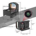 Vector Optics Frenzy-S 1x17x24 Red Dot Sight With RMSc Footprint,Motion Sensor,Lightest Weight For Glock 17 19 Taurus Pistol