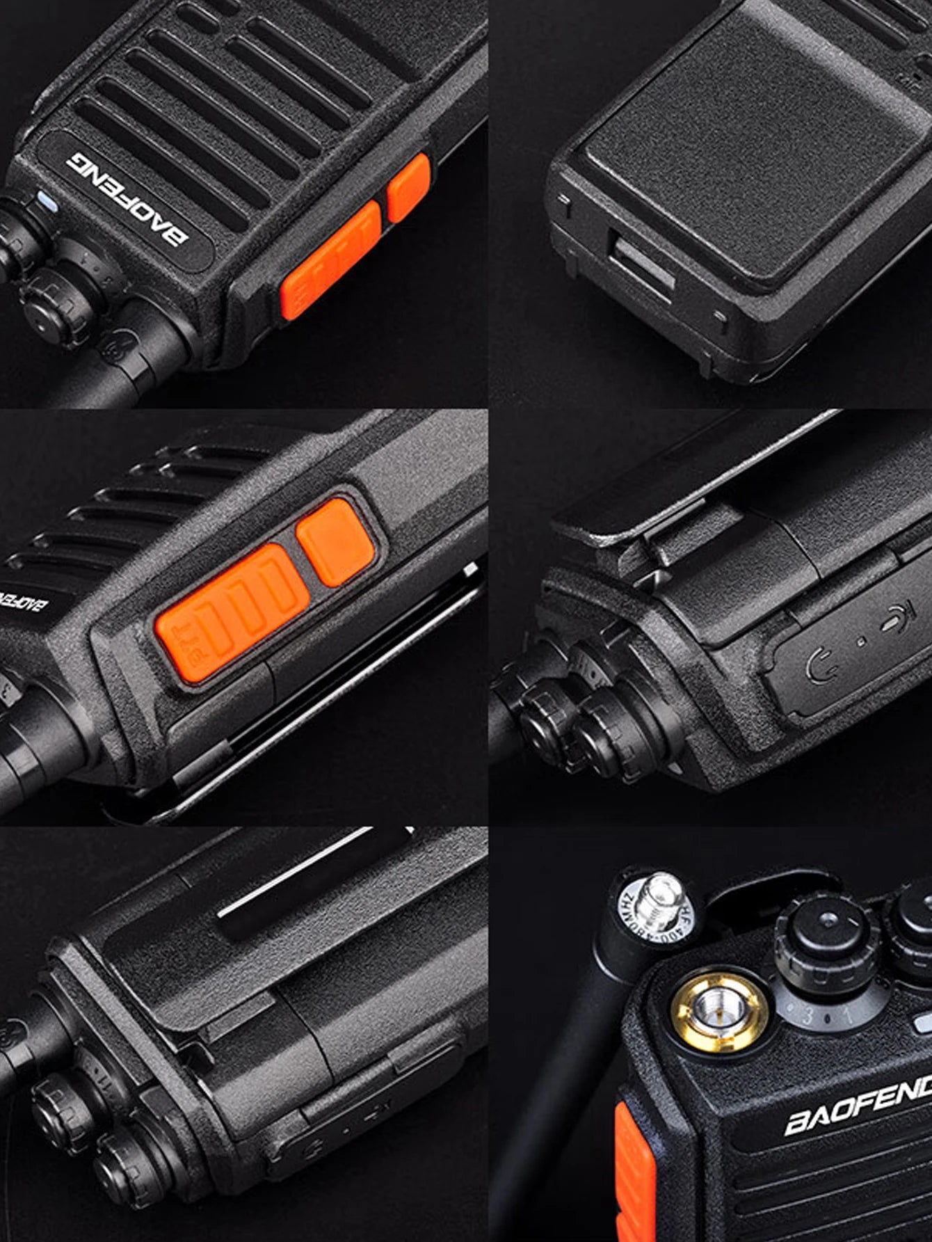 2PCS Baofeng 888SPLUS UHF 400-470MHz Portable Handheld Two-Way Radio Set 16 Channels 3-5km Ran Communication Cars Motorcycles