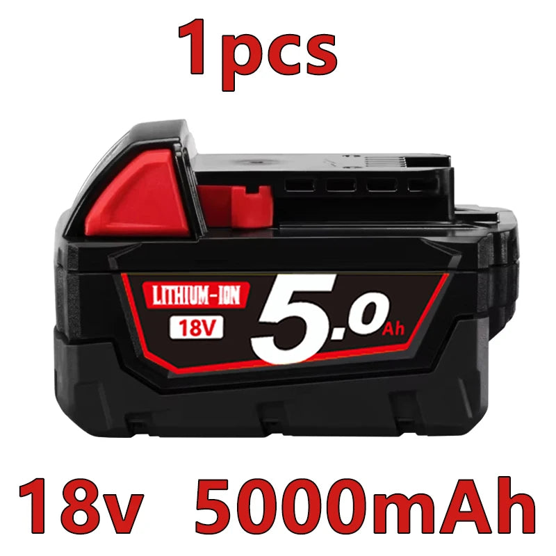 For Milwaukee 18V/ 3Ah 5Ah 6Ah 18650 Lithium Replacement Battery For Milwaukee 48-11-1860 48-11-1850 48-11-1840 Tool Battery