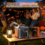 SBAOH Portable Power Station, 296Wh 300W, 110V AC Outlet, Solar Power Station with 60W Solar Panel, Travel/Outdoor/Home Use