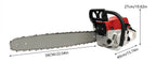20inch/22inch Gas-powered Chainsaw, 2-Stroke 52CC Air-cooled Gasoline Chainsaw, Chainsaw Cutting Wood Gas Sawing, Chain Saw Set