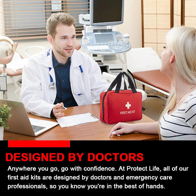 First Aid Kit，First Aid Supplies for Emergencies and Survival Situations | Ideal for Cars, Trucks