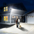 Outdoor Motion Sensor Solar Lights 2000 Lumens 77LED Solar Motion Sensor LED Light Outdoor Camera Wireless Security Floodlights