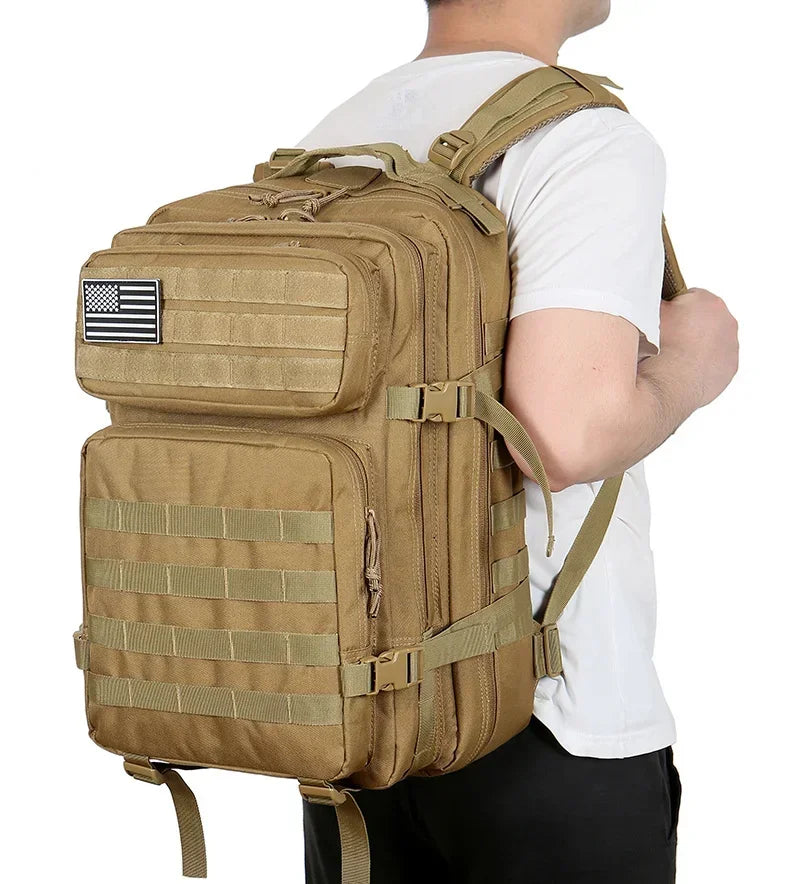 Outdoor Tactical Backpacks 45L Large Capacity Man 3 Days Molle Assault Bags For Outdoor Trekking Camping Backpack
