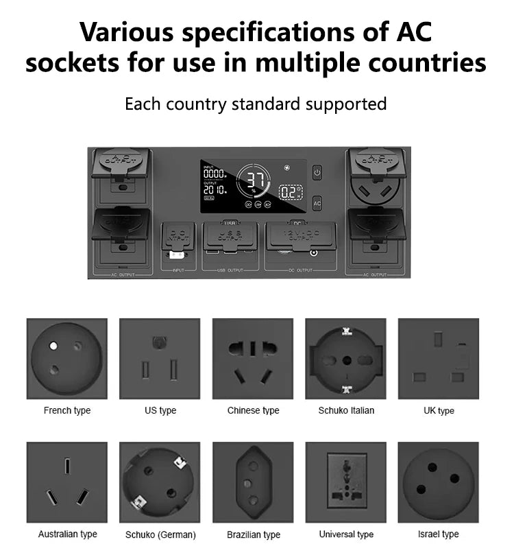 3000W Portable Power Stations Lifepo4 Battery Camping Outdoor Power Supply 5376wh Energy Storage 2400W Portable Power Generator