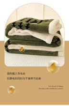 Super Thick and Warm Flannel Blanket Super Soft Fluffy Queen Size Bed Blanket Cozy Skin-friendly Multifunctional Nap Blanket