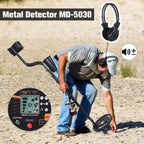 MD-5030 Underground Metal Detector LCD Display Pinpoint Function High Sensitivity Waterproof Search Coil for Coins,Relics,Gold