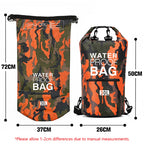 30L 15L Waterproof Dry Bags With Wet Separation Pocket Backpack For Kayaking Boating Swimming Outdoor Sports Bag XAZ9