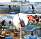 Baofeng 4Pcs BF 888S Walkie Talkie UHF 400 470MHz Long Range Two Way Ham Radios Transceiver for Hunting Hotel