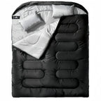 Double Sleeping Bags for Two Adults - With Pillow, All-Season, Cold Weather, Keep Warm