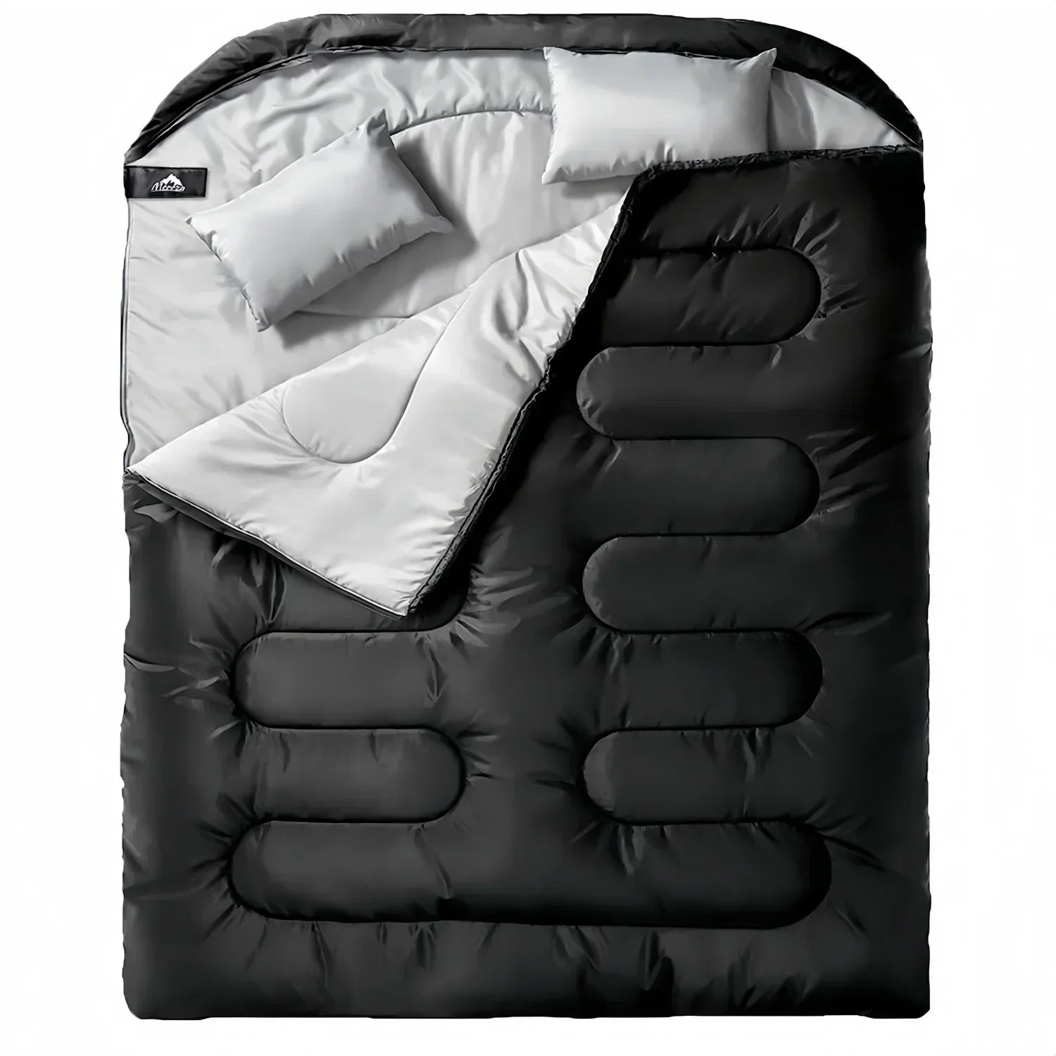 Double Sleeping Bags for Two Adults - With Pillow, All-Season, Cold Weather, Keep Warm