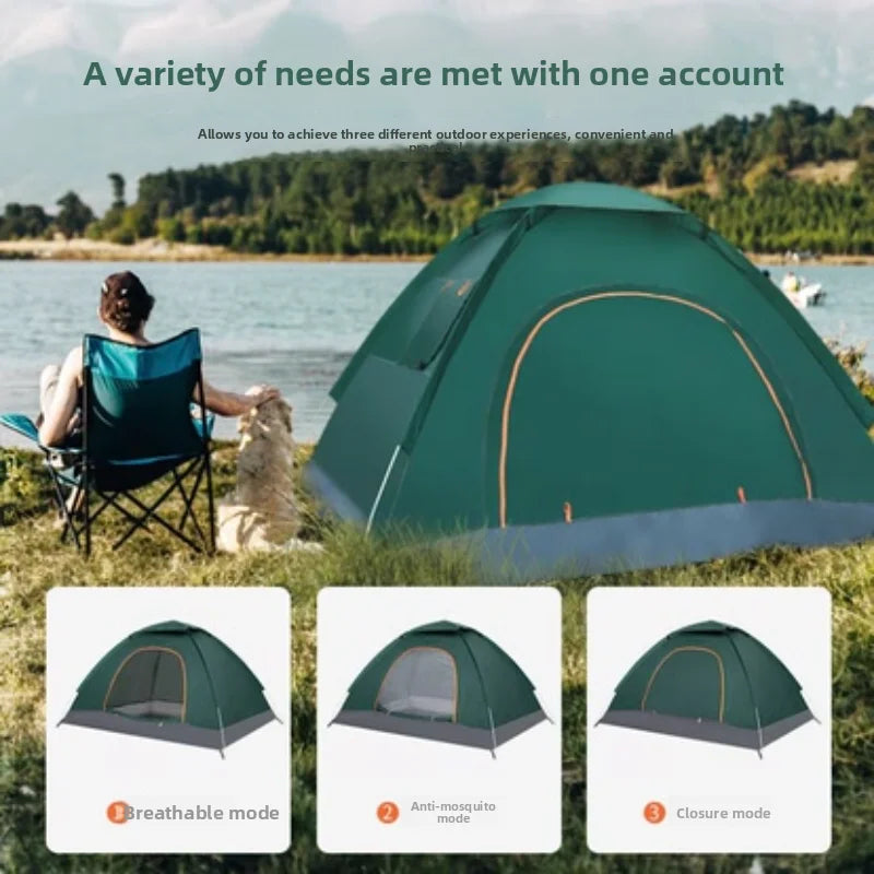2-3 Person Camping Tent Automatic Tents for Camping Waterproof Family Camping Tent Easy Set Up Tent Portable Windproof Dome