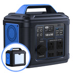 Portable Power Station 300W,296Wh 80000mAh Lithium Battery Power Solar Generator with 100W USB-C PD Output,110V AC Outlet