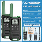 2pcs Baofeng F22 Mini Walkie Talkie PMR Communication Radio Profesional Walkie Talkies Ham Radio Transceiver For Restaurants