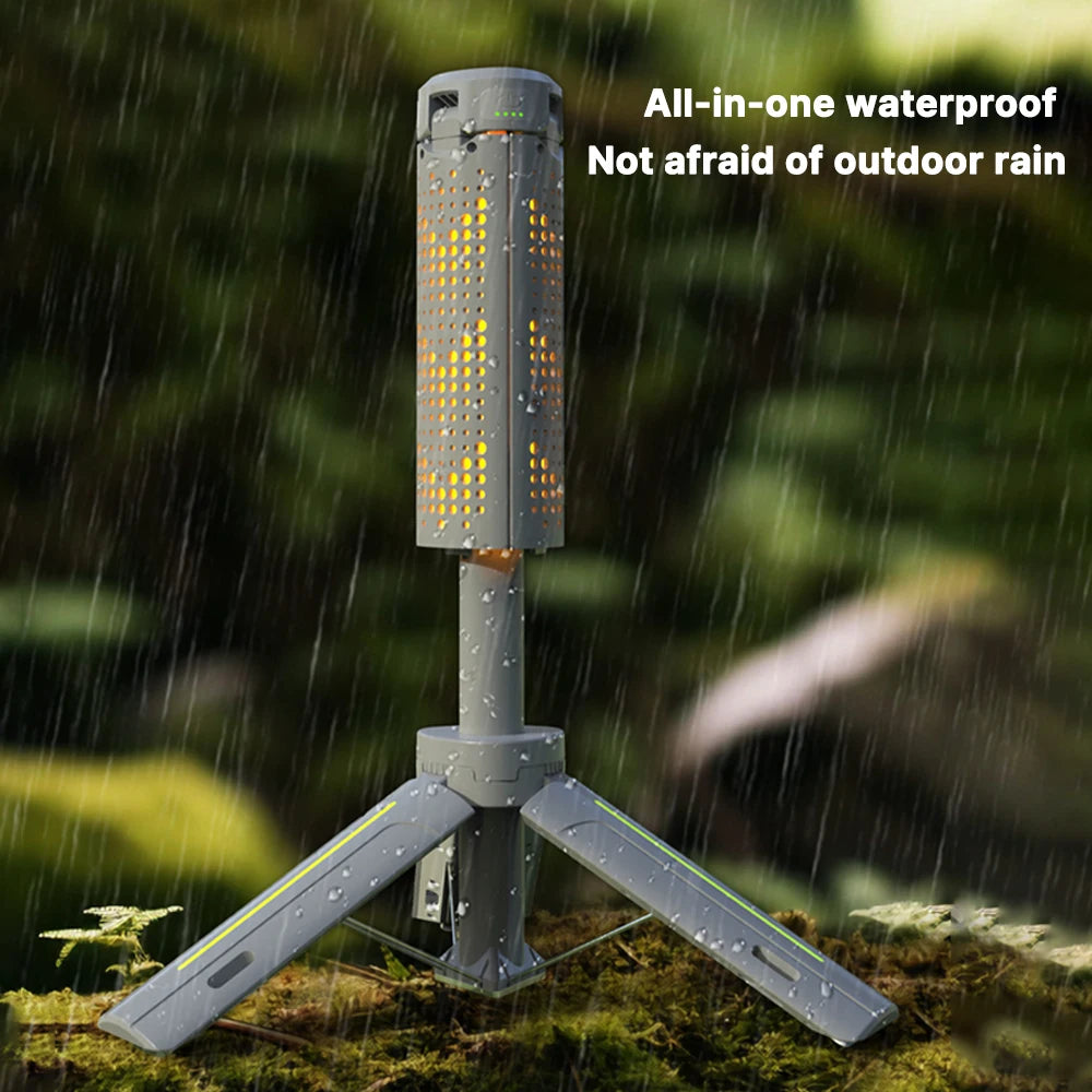 Outdoor Retractable Camping Lamp Portable Rechargeable Work Light 1000 Lumen Telescopic Hiking Fishing Home Emergency Lanterns
