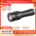 Sofirn SD05 Scuba Diving Flashlight XHP50.2 21700 Lantern 3000lm IPX8 Waterproof Magnetic Ring Orange Peel Reflector 18650 Torch