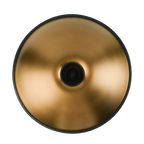 Handpan Drum in D Minor Kurd 9 10 12 Notes 440Hz 22 Inches Steel Hand Drum with Edge Woven Rattan for Professional Performance