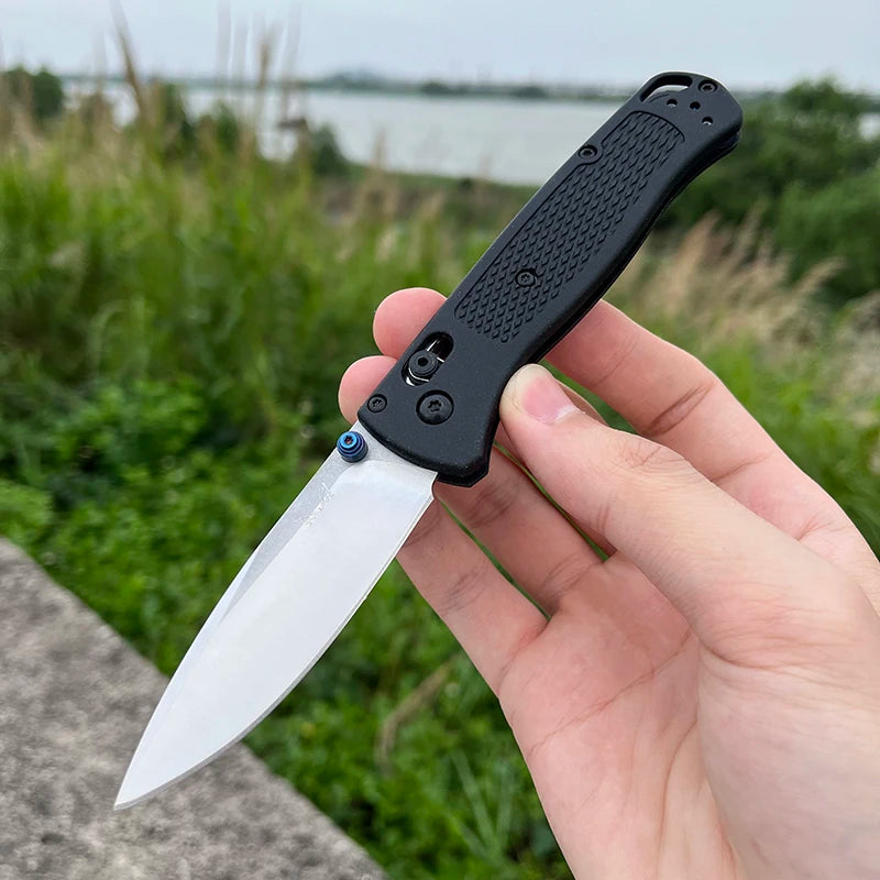 BM Bugout 535 EDC Knife Ranger Green Grivory Handle knife CPM-S30V Stainless Steel folding knife hiking tactical pocket knife