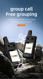 Zello POC Radio 2.4" Android 8.1 Smart Walkie Talkie, 4G SIM/WiFi, 100-Mile Long Range, Bluetooth Handheld Radio