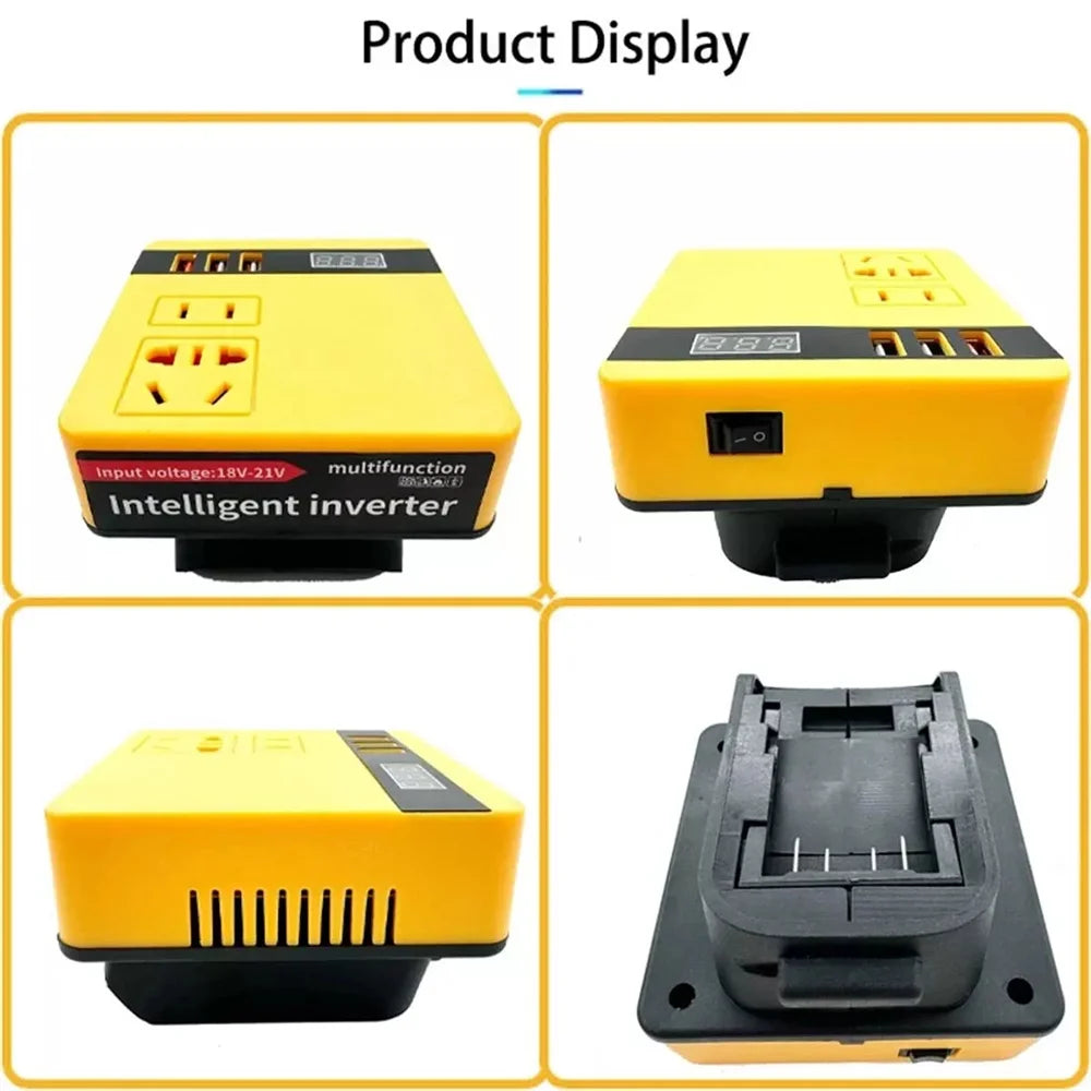 120W Lithium Battery Inverter DC 18V-21V To AC 220V for Makita Smart Transformer Outdoor Work Inverter