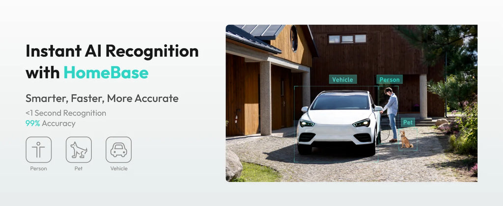 Botslab outdoor surveillance camera 4K Color Night VisionSolar WiFi Security Camera System with 360° PT AI Recognition AutoFocus