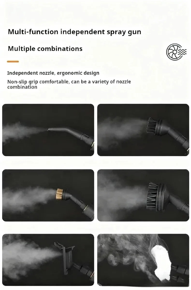 1.2L Steam Cleaner High Temperature Sterilization Air Conditioning Kitchen Hood Home /Car Steaming Cleaner 220V/110V EU/US Plug