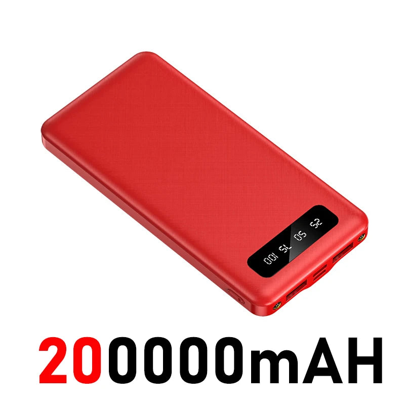 OnePlus 200000mAh Power Bank120W Fast Charge Large Capacity  External Battery With LED Digital Display For IPhone Xiaomi Samsung