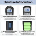 ABBREE AR-25M Marine Radio Transceiver IP67 Floating Waterproof Handheld VHF Walkie Talkie Amateur NOAA Two Way Radio For Fish