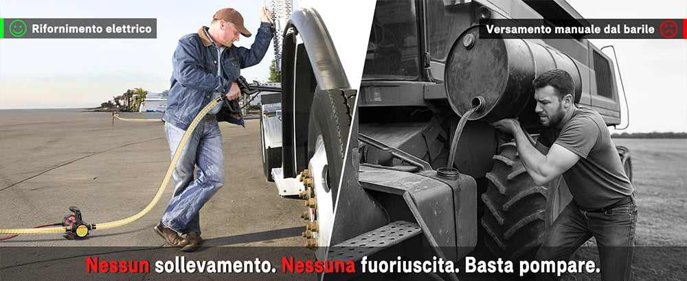 TaskStar 12V Electric Fuel Transfer Pump Kit 13GPM Battery Diesel Transfer Pump with Fuel Nozzle Hoses for Home Business Farm