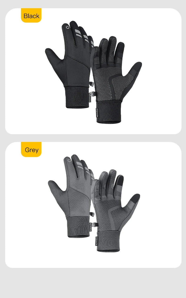 Outdoor Winter Cycling Gloves Touch Screen Motorcycle Gloves  Windproof Sports Riding Ski Gloves Waterproof 3M Running Gloves