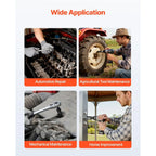 VEVOR 1/4, 3/8 & 1/2 Inch Drive Impact Socket Set, 210-Piece Full Metric/Standard with Extensions & Universal Joint, 3 Cases