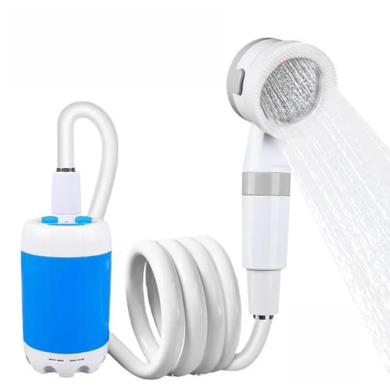 Portable Rechargeable Outdoor Shower Handheld Compact Design Gentle Flow for Car Washing Gardening Bathing Camping Travel