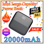 For Xiaomi 20000mah Portable Digital Display Fast Charging Dual Usb Ultra Slim External Battery Mini Large Capacity Power Bank