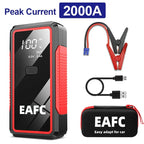 2000A Car Jump Starter Power Bank 12V Output Portable Emergency Start-up Charger 1200A for Cars Booster Battery Starting Device