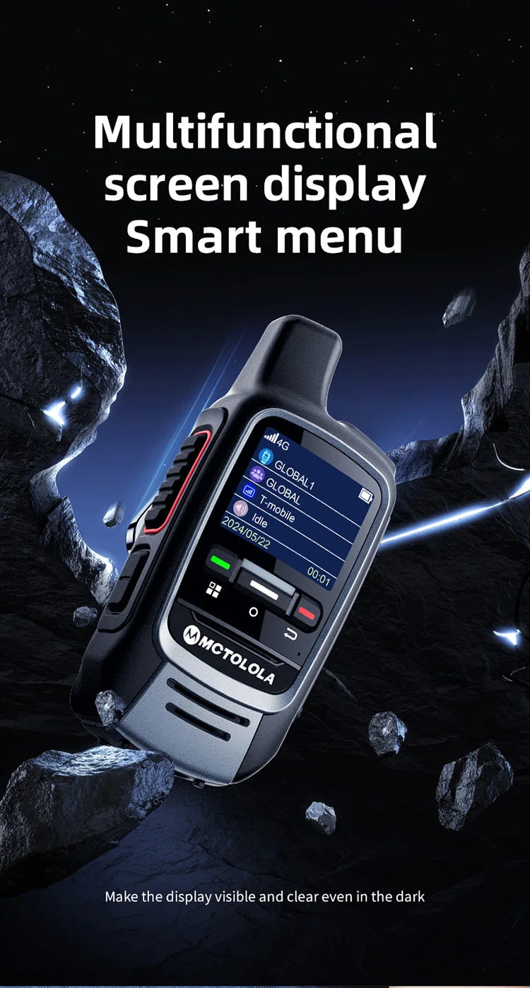 MOTOLOLA Global -4G/5G POC walkie talkie,Remote phone，global police civilian fleet Professional two-way radio (free)5000km