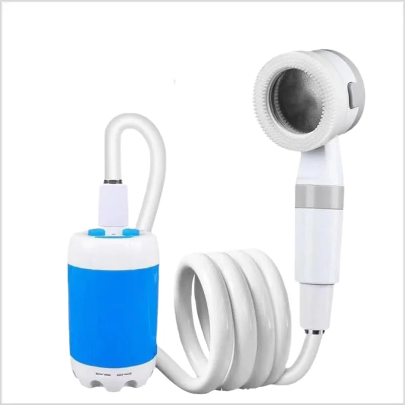 Portable Rechargeable Outdoor Shower Handheld Compact Design Gentle Flow for Car Washing Gardening Bathing Camping Travel