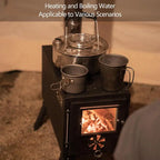 Camping Wood Stove Outdoor Wood Burner Home Use Wood Firing Stoves Portable Wood Burning Stove Winter Camping Accessories