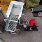 Small 1 inch engine gold sluice box 20x100cm cm 11kg mini gold high banker vibrating sluice screen with golden grass