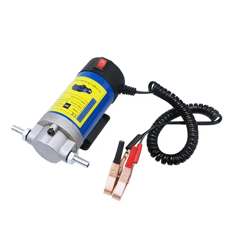 12V Oil Pump Convenient 1-4L/min Oil Pump Electric Oil Suction Oil Change Pump Rainbow Car Motorcycle Tool