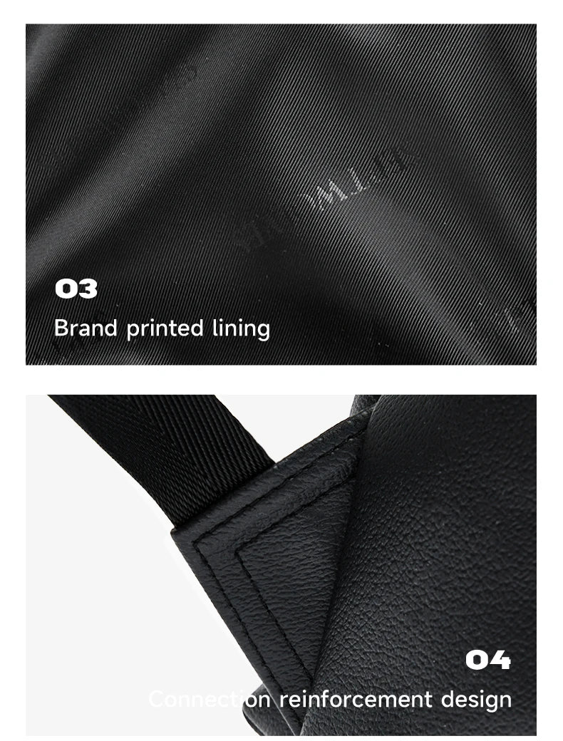 Septwolves Fashion Design Printed Leather Backpack Man Large Flip Cover Business Print Travel Laptop Bags Big Monogram Bagpack