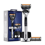 Gillette Fusion 5 ProGlide Razor Premium Edition Flex Ball Tech 5 Layers Ultra Thin Blades Shaving Machine with Mangetic Stand