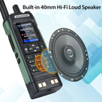 Walkie Talkie Baofeng UV-32 Air Band 10W GPS Amateur FM Two Way Radio with 2.0" HD Screen and 2200mah USB-C Charging Battery