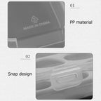 Portable Eggs Box Case Kitchen Container Organizer for Outdoor Camping Picnic Transparent 3/4/8 Grids Egg Holder