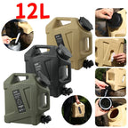 12L Water Storage Container No Leakage Water Storage Carrier Portable Large Capacity Outdoor Hiking Accessories