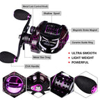 PROBEROS 2.1m Baitcasting/Spinning Fishing Rod Reel Combo Full Set with Line Lure Bag Hooks Freshwater Saltwater Fishing Pesca