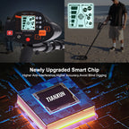 MD-5030 Underground Metal Detector LCD Display Pinpoint Function High Sensitivity Waterproof Search Coil for Coins,Relics,Gold